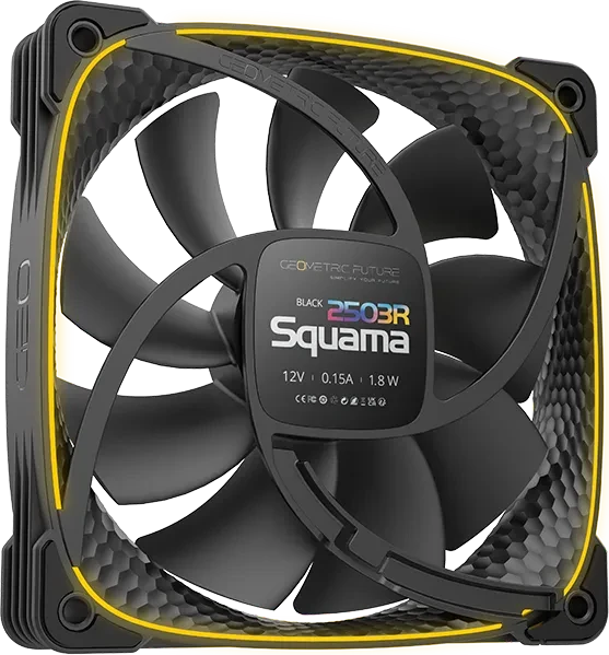 Geometric Future Squama 2503RB, reverse, schwarz, 120mm, 3er-Pack