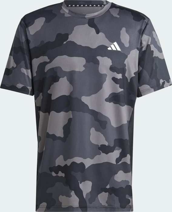 adidas Train Essentials Camo Allover Print Funktionsshirt kurzarm schwarz (Herren)