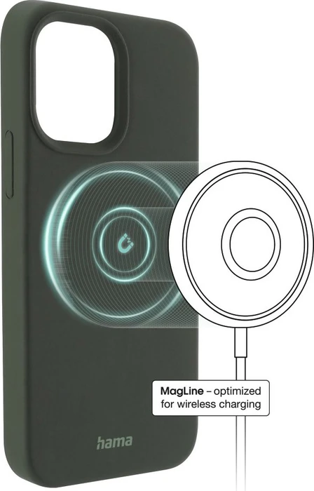 Hama Cover MagCase Finest Feel Pro für Apple iPhone 13 Pro grün