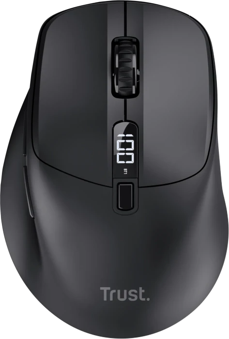 Trust Zevo Ultra-Fast Rechargeable Multi-Wireless Mouse schwarz, USB/Bluetooth