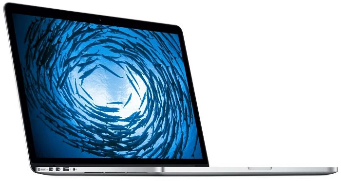 Apple MacBook Pro 15.4" Retina, silber, Core i7-4770HQ, 16GB RAM, 256GB SSD, DE [Mid 2015]
