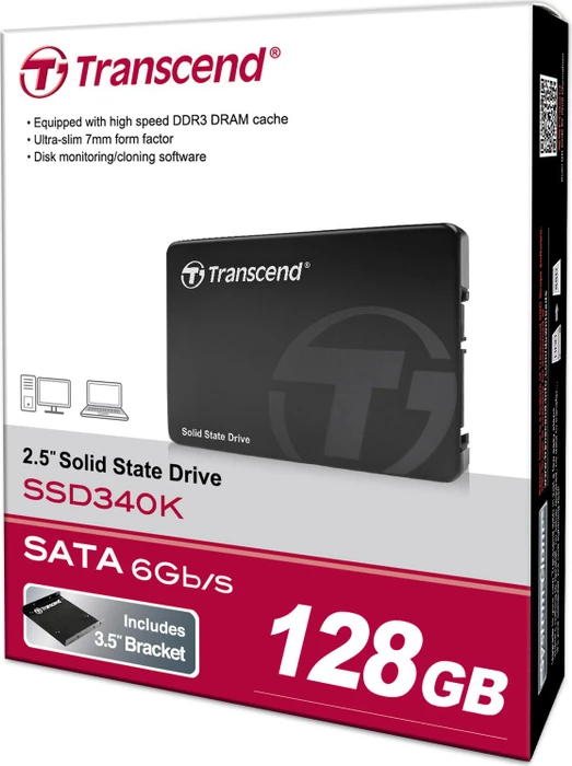 Transcend SSD340K 128GB, 2.5" / SATA 6Gb/s