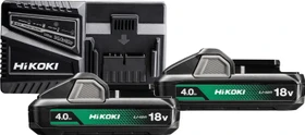 Hikoki UC18YFSLWEZ Starterset 18V, 4.0Ah, Li-Ionen, 2 Akkus [8.0Ah] [144Wh]