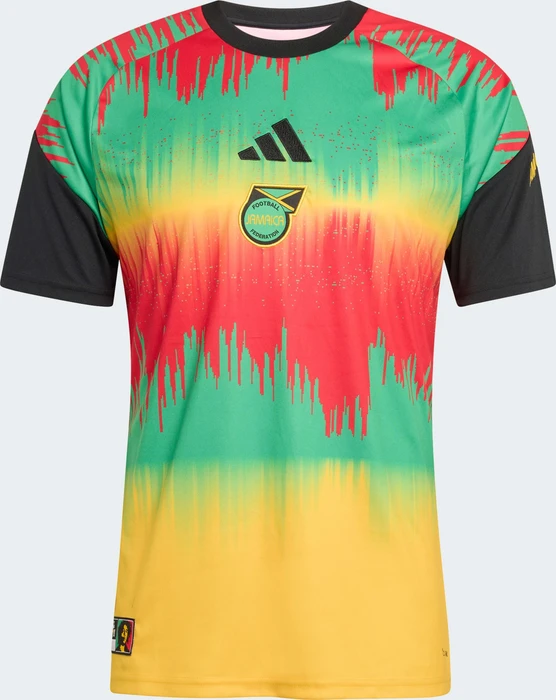 adidas Jamaika 26 x Bob Marley Home 2026 Aufwärmtrikot kurzarm (Herren)