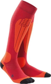 CEP Thermo Skisocken cranberry/orange (Damen)