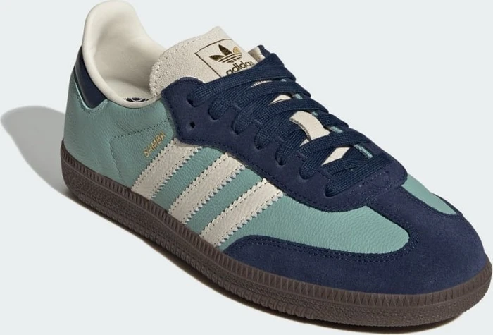 adidas Samba OG hazy green/cream white/night indigo (Damen)