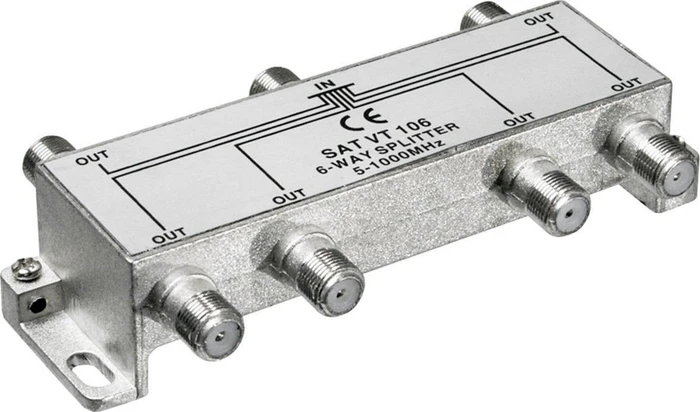 Wentronic Goobay BK-Verteiler 6-fach