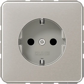 Jung Serie CD SCHUKO Steckdose Metall 16A 250V, platin
