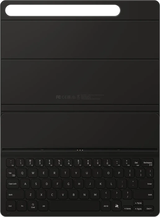 Samsung EF-DX720 Book Cover Keyboard Slim mit AI-Taste für Galaxy Tab S9 / S9 FE / S10 FE, schwarz, IT
