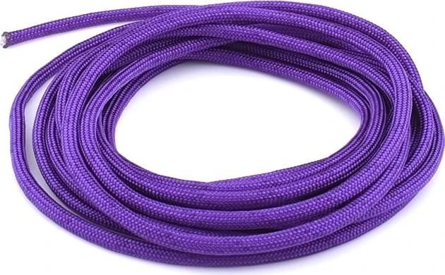 Alphacool AlphaCord Sleeve 4mm Gewebeschlauch für Rundkabel, Gewebeschlauch, 3.3m, Acid Purple