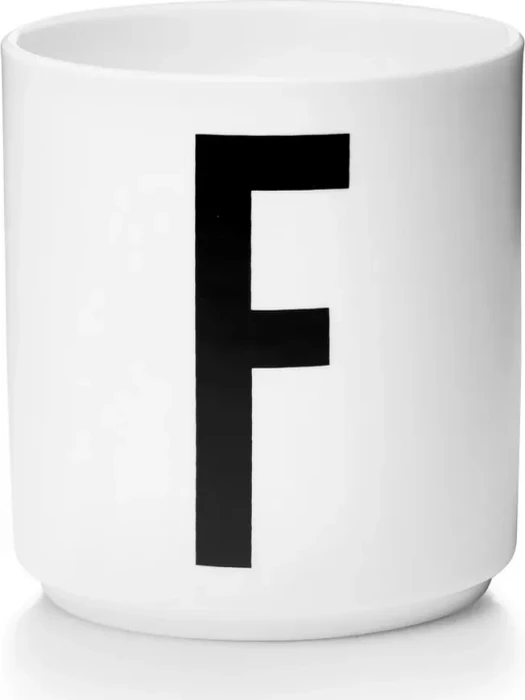 Design Letters Persönlicher Porzellanbecher A-Z Buchstabe F 250ml