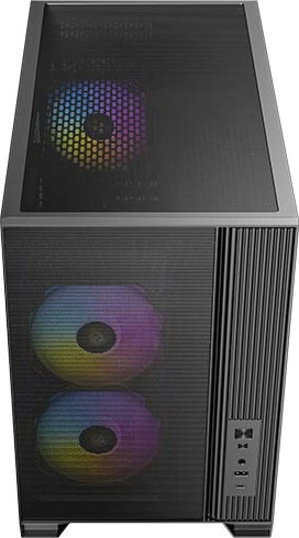 Antec Flux M, schwarz, Glasfenster