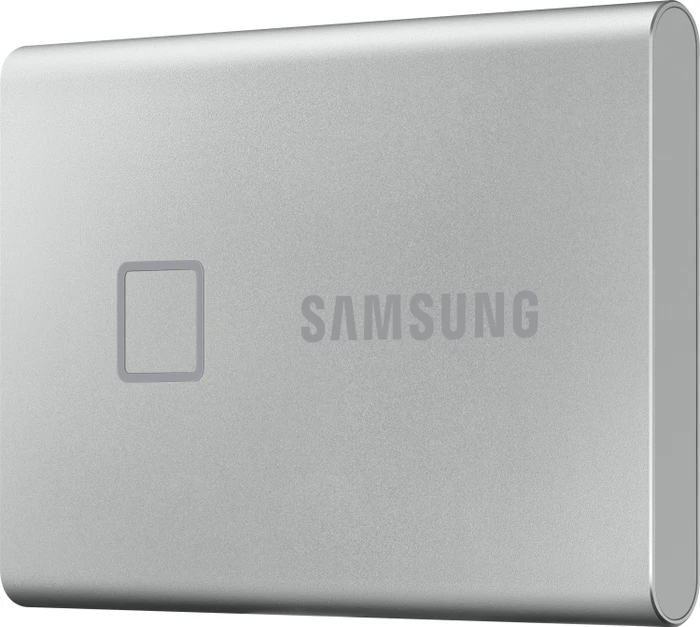 Samsung Portable SSD T7 Touch, Metallic Silver, 2TB, USB-C 3.1