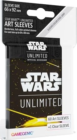 Gamegenic Star Wars: Unlimited - Art Sleeves Card Back Yellow, 60 Stück