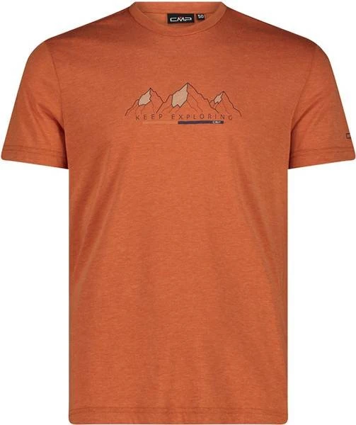 CMP Dry Release Cotton Funktionsshirt kurzarm ruggine melange (Herren)