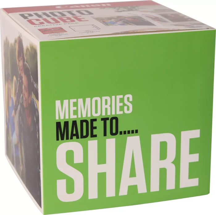 Canon Plus Glossy II PP-201 Photo Cube green Fotopapier hochglänzend weiß, 13x13cm, 265g/m², 40 Blatt