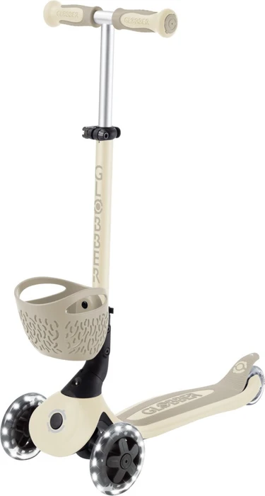 Globber Go Up Baby 360 Lights Kickboard taupe