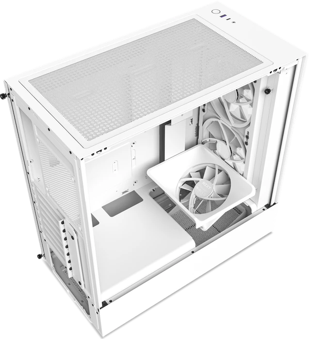 NZXT H5 Elite, weiß, Glasfenster