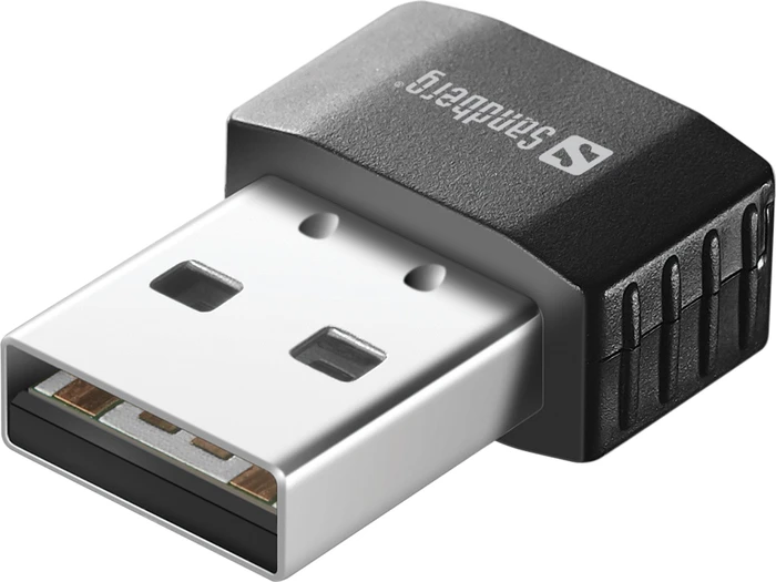 Sandberg Micro Wifi Dongle, 2.4GHz/5GHz WLAN, USB-A 2.0