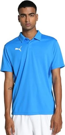 Puma teamGOAL Poloshirt kurzarm electric blue lemonade/puma white (Herren)