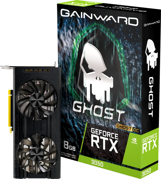 Gainward GeForce RTX 3050 Ghost OC, 8GB GDDR6, HDMI, 3x DP