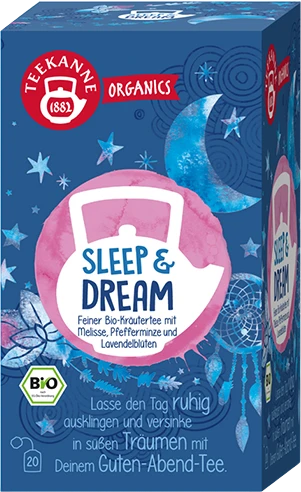 Teekanne Organics Sleep & Dream Tee Beutel, 20 Stück
