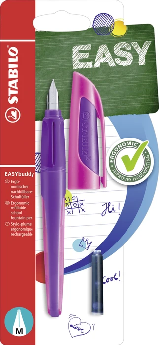 STABILO EASYbuddy lila/magenta, rechte Hand, mittel, Blister