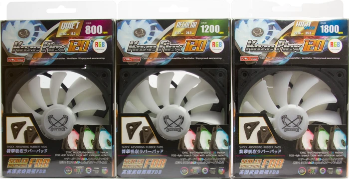 Scythe Kaze Flex 120 RGB 800rpm, 120mm