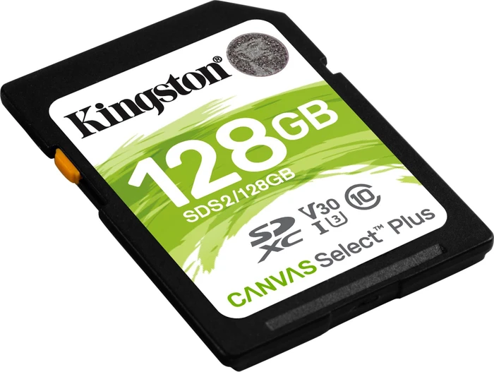 Kingston Canvas Select Plus Gen3 R100/W85 128GB, UHS-I U3, Class 10