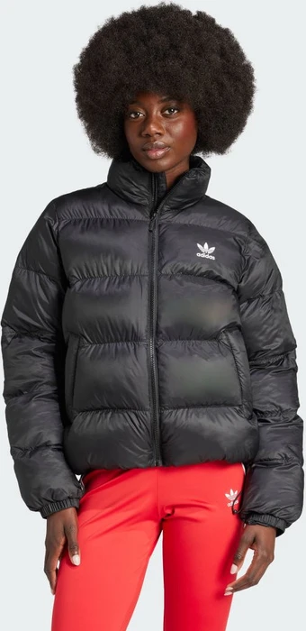 adidas Adicolor Short Puffer Jacke schwarz (Damen)
