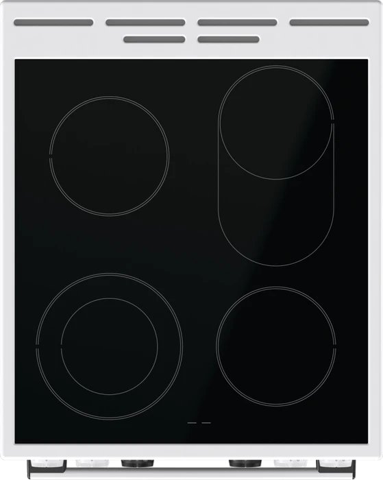 Gorenje GECS5C70WA Elektroherd mit Glaskeramik-Kochfeld