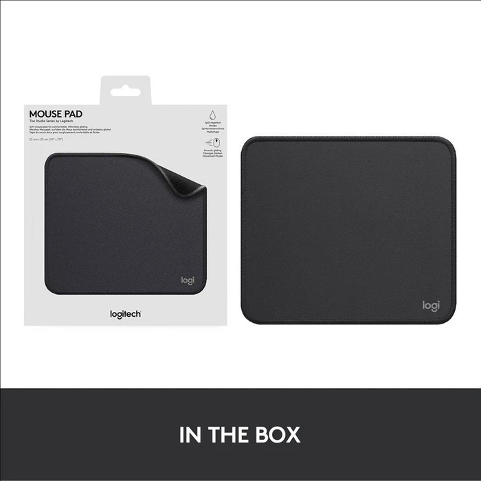 Logitech Mouse Pad Studio Series, 230x200mm, Graphite schwarz