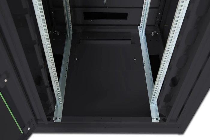 Digitus Professional Unique Serie Serverschrank 42HE, Sicherheitsglastür, IP2X, schwarz, 1000mm tief