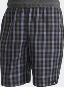 adidas Classic-Length Check Badeshorts black/grey six (Herren)