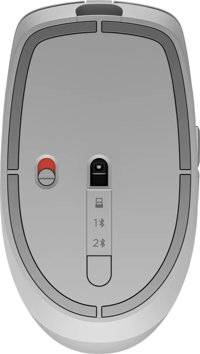 HP 710 Rechargeable Silent Mouse silber, USB/Bluetooth