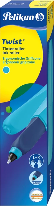 Pelikan Twist Tintenroller (Mine) fresh ocean, Rechts- und Linkshänder, Faltschachtel (910117) – Bild 4 von 4