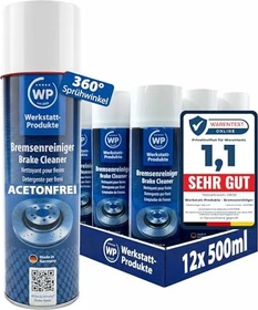 WP Werkstatt-Produkte Bremsenreinigerspray Acetonfrei 12x 500ml
