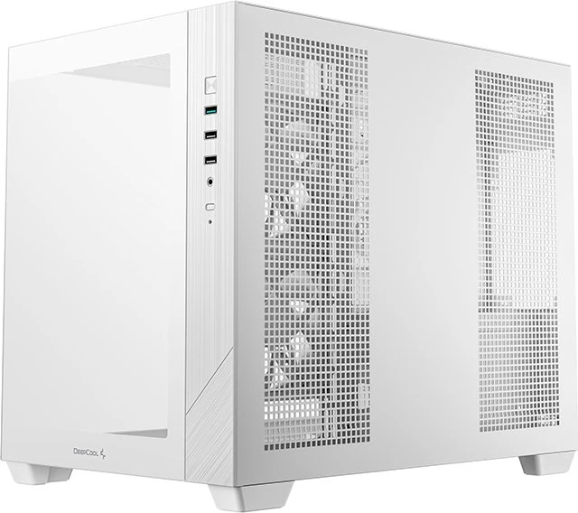 DeepCool CG330 3F, weiß, Glasfenster