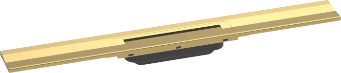 Hansgrohe RainDrain Flex Fertigset Duschrinne 700 kürzbar zur Wandmontage, gold optic