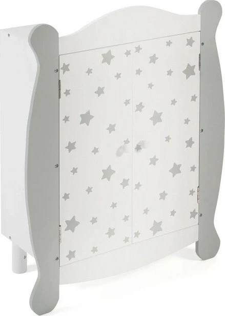 Bayer Chic 2000 Puppen Kleiderschrank Stars grau