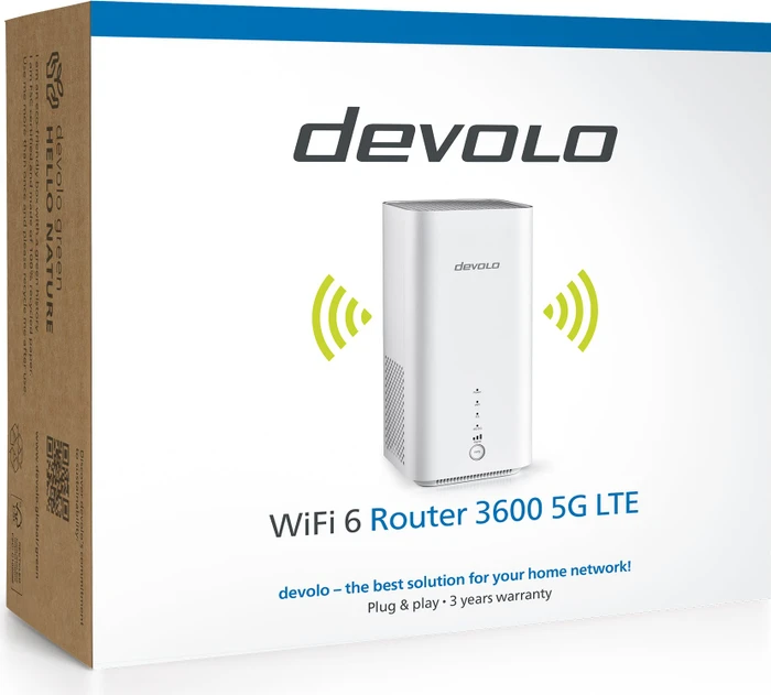devolo WiFi 6 Router 3600 5G LTE, 5G, AX3600