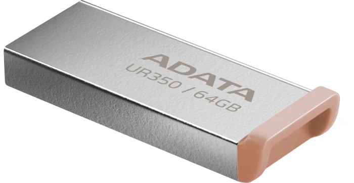 ADATA UR350 USB-A 64GB silber/braun, USB-A, USB 3.2 Gen 1×1