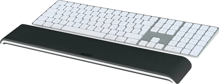 Leitz Ergo WOW höhenverstellbare Handgelenkauflage für Tastatur, schwarz/weiß
