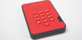iStorage diskAshur 2 SSD, rot, 2.5", 512GB, USB-A 3.0