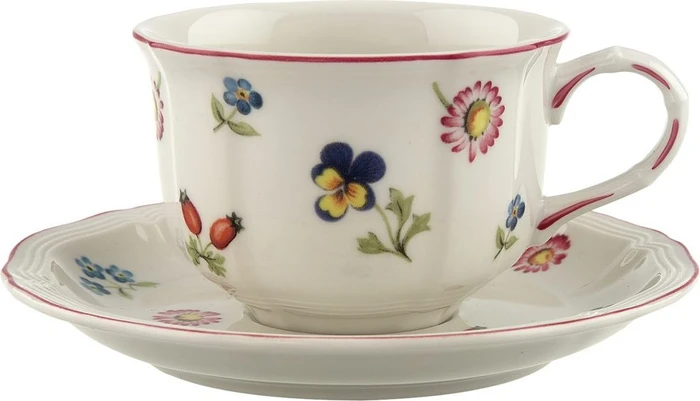 Villeroy & Boch Petite Fleur Teetasse mit Untertasse, 2-tlg.