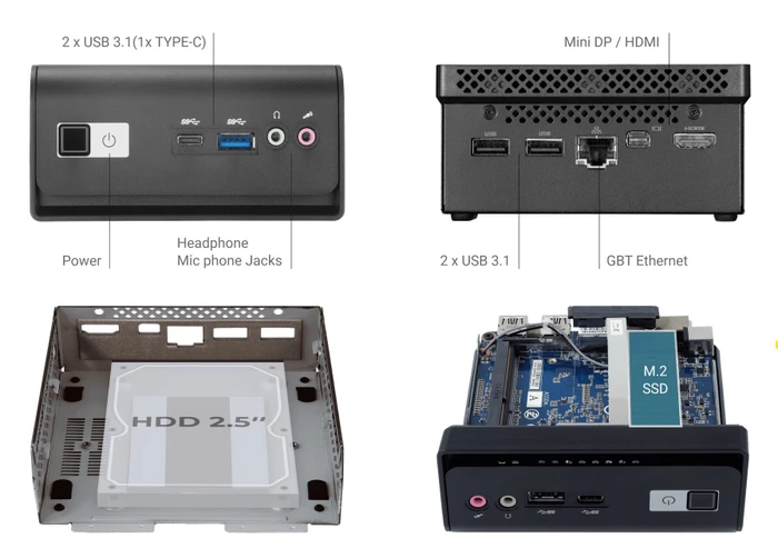 GIGABYTE Brix GB-BMPD-6005