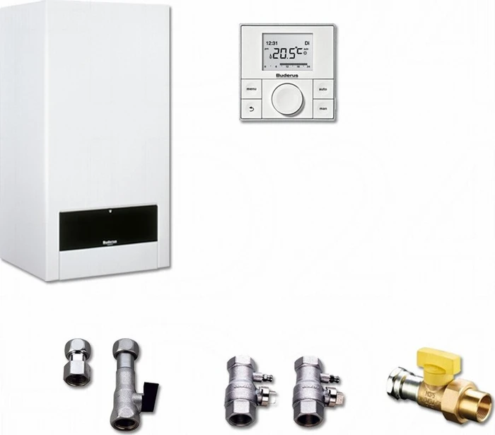 Buderus Logamax U154 K 20kW Paket W6 Gas-Kombitherme