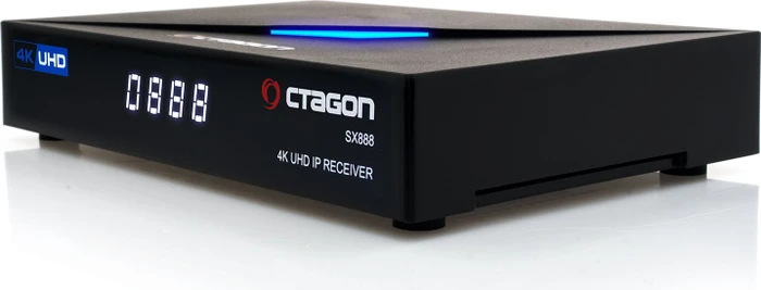 Octagon SX888 4K UHD IP Receiver mit WLAN-Stick