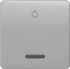 Siemens DELTA profil Wippe mit Fenster mit Symbol Licht für Taster, silber
