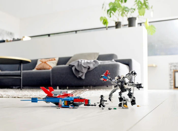 LEGO Marvel Super Heroes Spielset - Spiderjet vs. Venom Mech